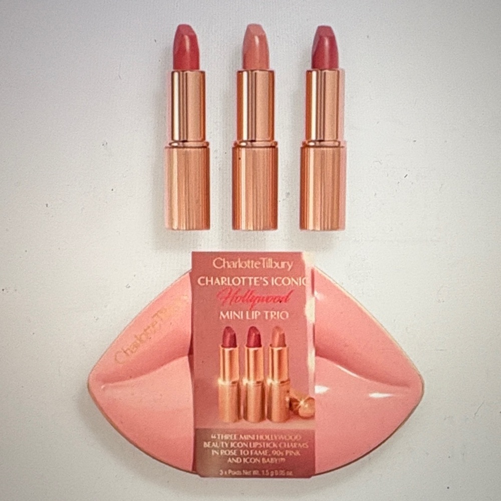 Charlotte Tilbury Iconic Mini Lip Trio - Red and Pink Hues